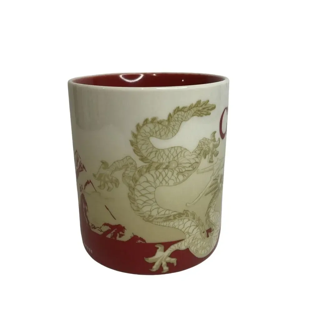 Starbucks China 2013 Global Icon Series Mug Coffee Tea Cup‎ Mug Dragon